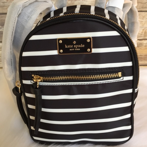 Kate spade MINI Bradley Wilson stripe backpack bag - Picture 2 of 7
